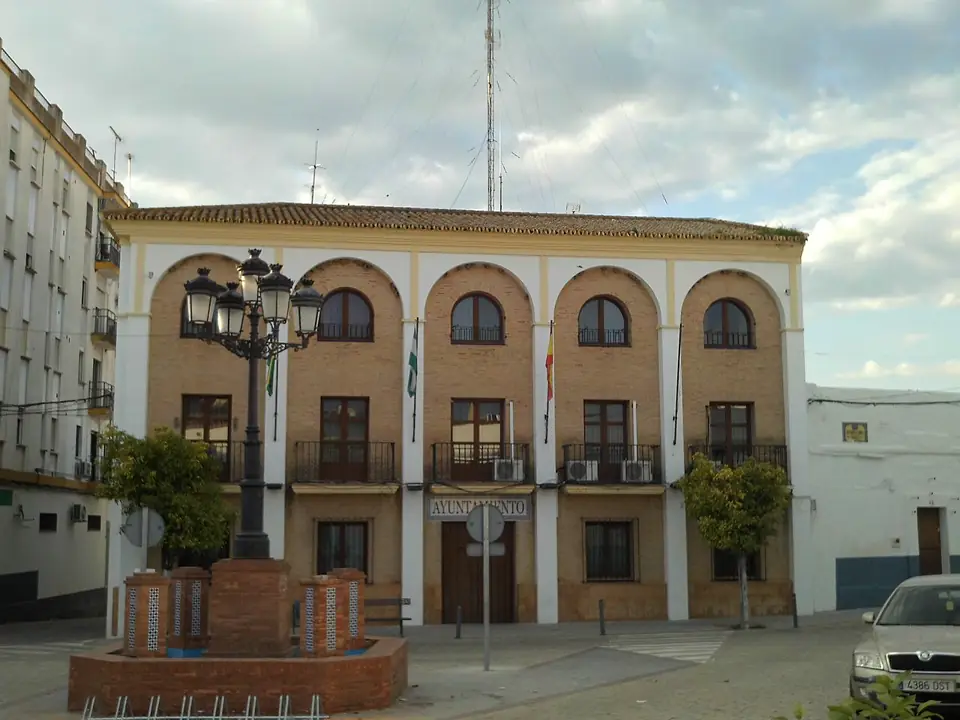 Ayuntamiento de Aznalcóllar, provincia de Sevilla, Andalucía, España.