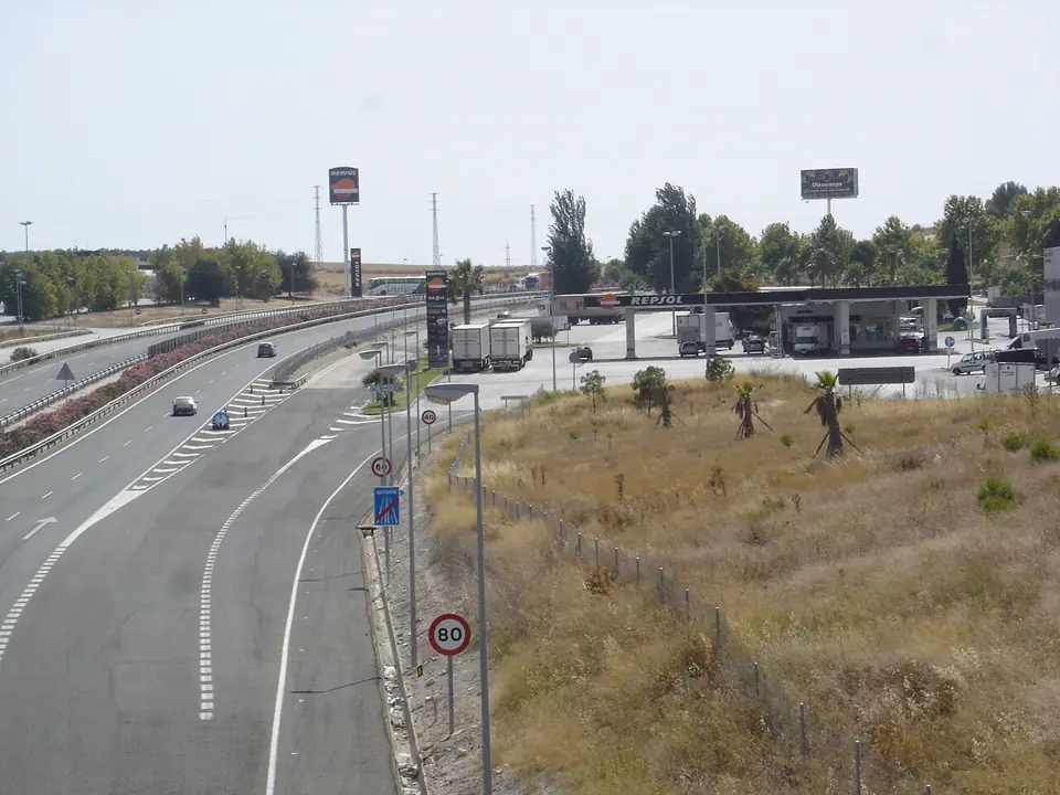 Autovia A-92 por su paso por Estepa (Sevilla)