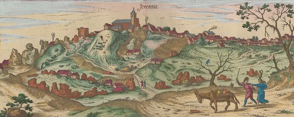 IdentificatieTitel(s): Landschappen in de buurt van de stad Sevilla en toren Giralda. Sant Juan del foratche / Jerenna (titel op object)Objecttype: prent boekillustratie albumblad Objectnummer: BI-195