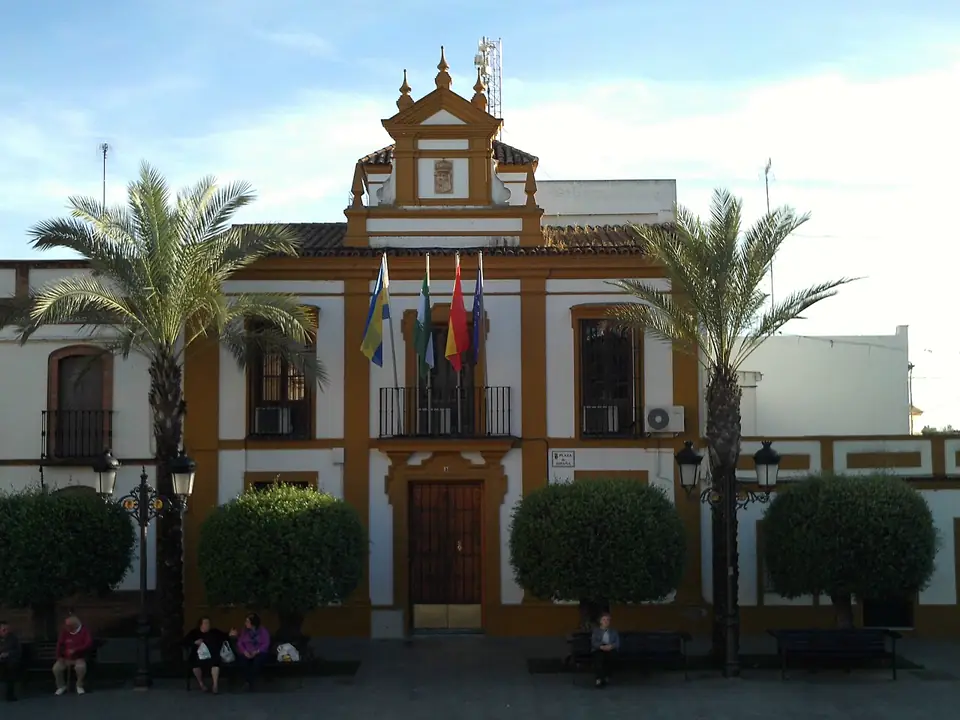 Antiguo Ayuntamiento de Gines, provincia de Sevilla, Andalucía, España.