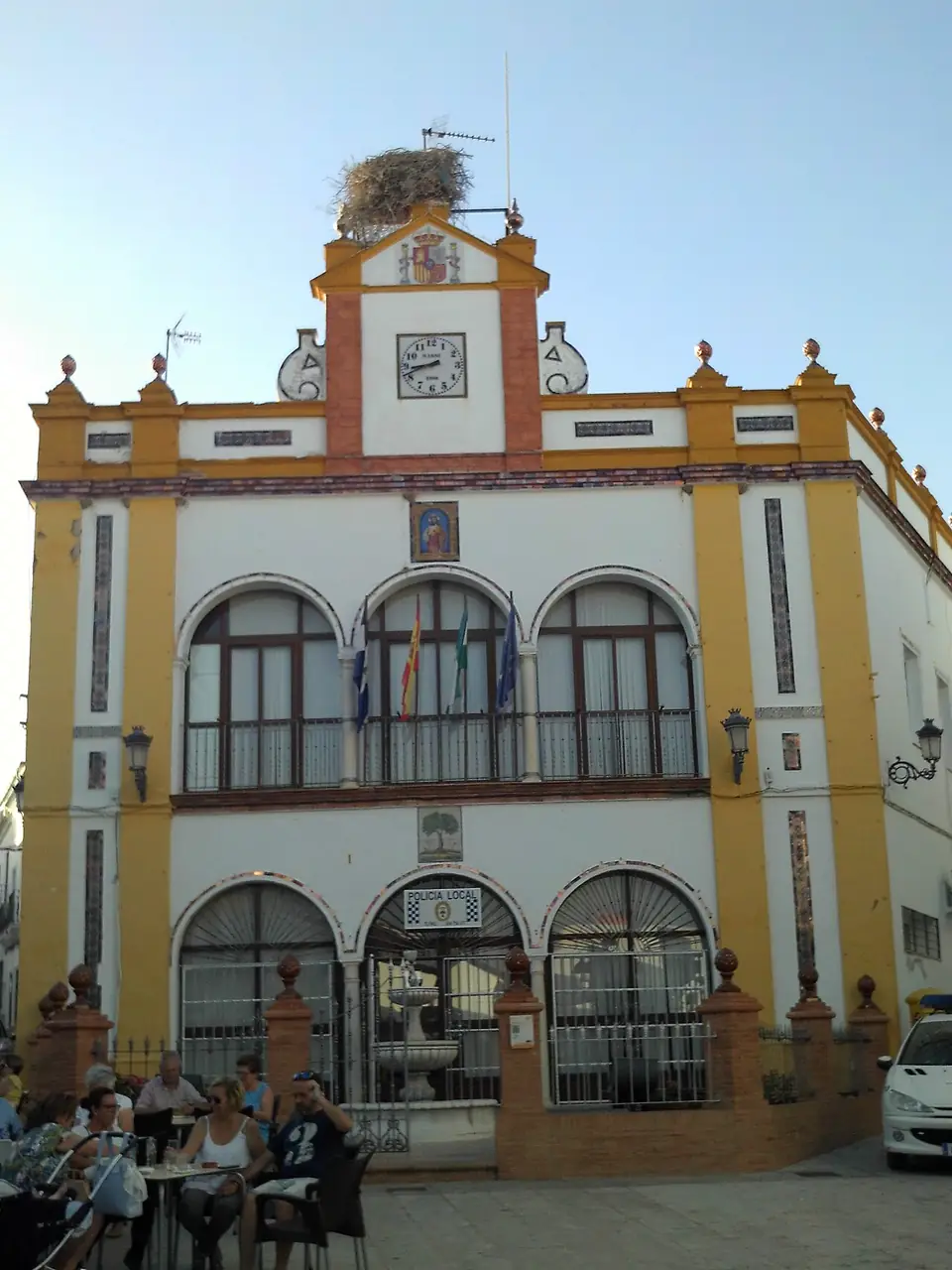 Ayuntamiento de Huévar del Aljarafe, provincia de Sevilla, Andalucía, España.