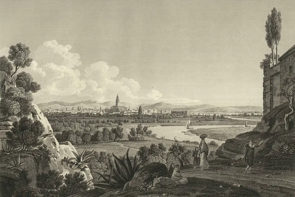 Vista de Sevilla tomada desde San Juan de Aznalfarache.