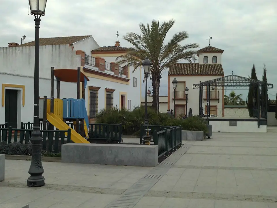 Plaza del Sacramento. Villanueva del Ariscal, provincia de Sevilla, Andalucía, España.